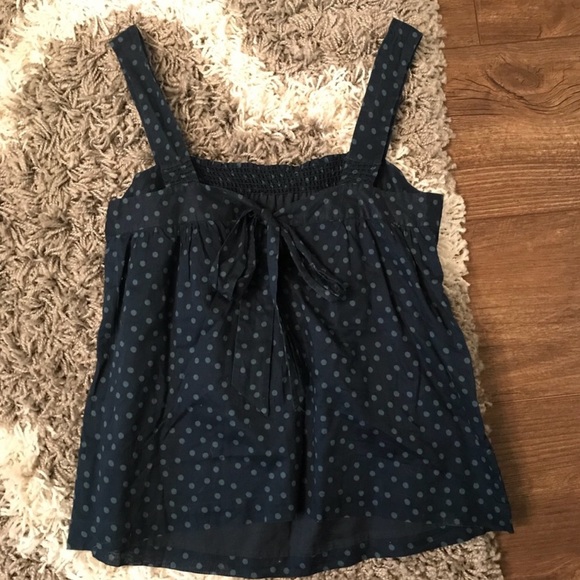American Eagle Outfitters Tops - American Eagle Blue polka dot tank top